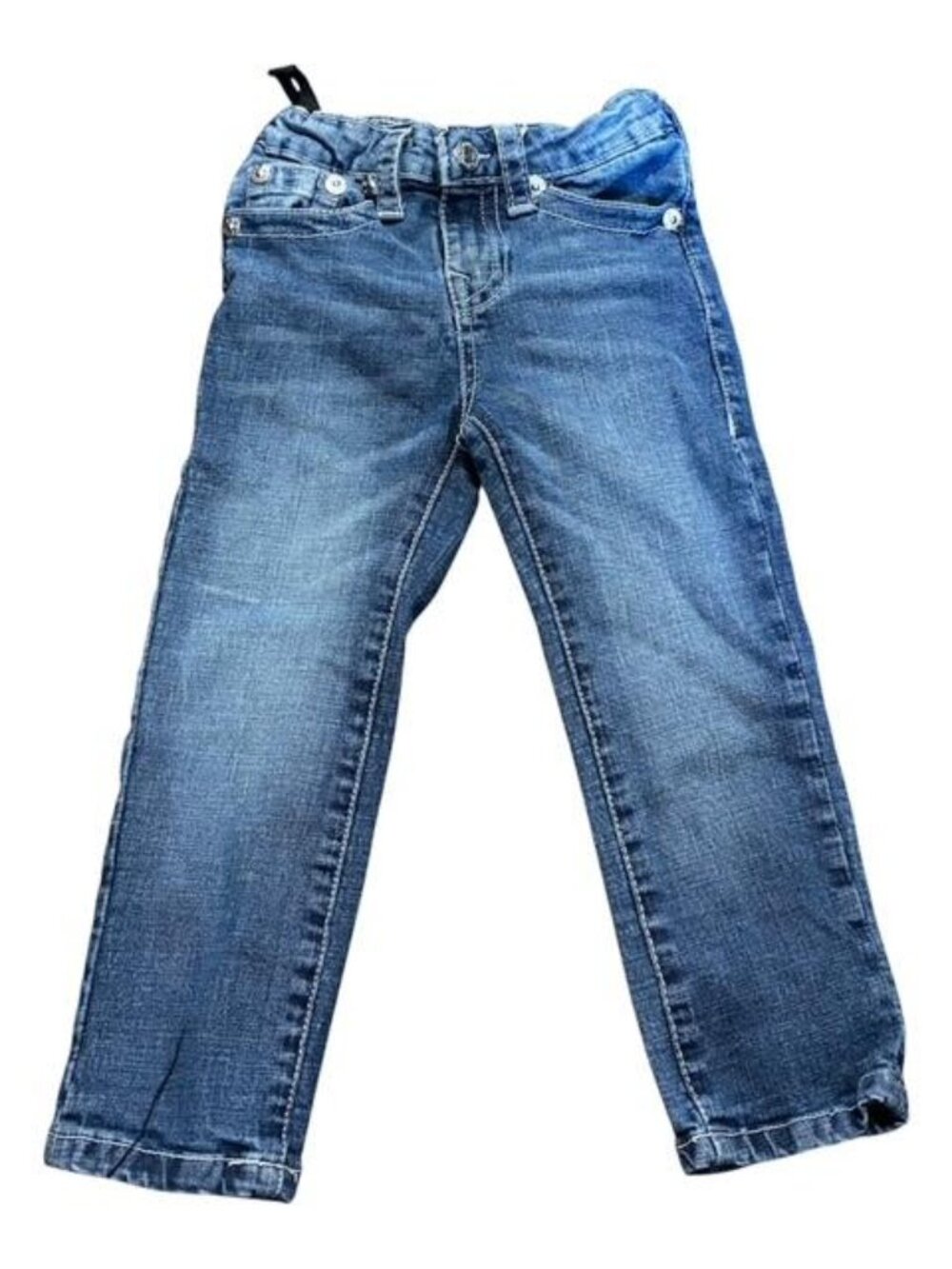 True Religion Girls Geno Straight Slim Denim Jeans Adjustable Size 4